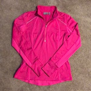 Athleta Fitted Pink Quarter-Zip